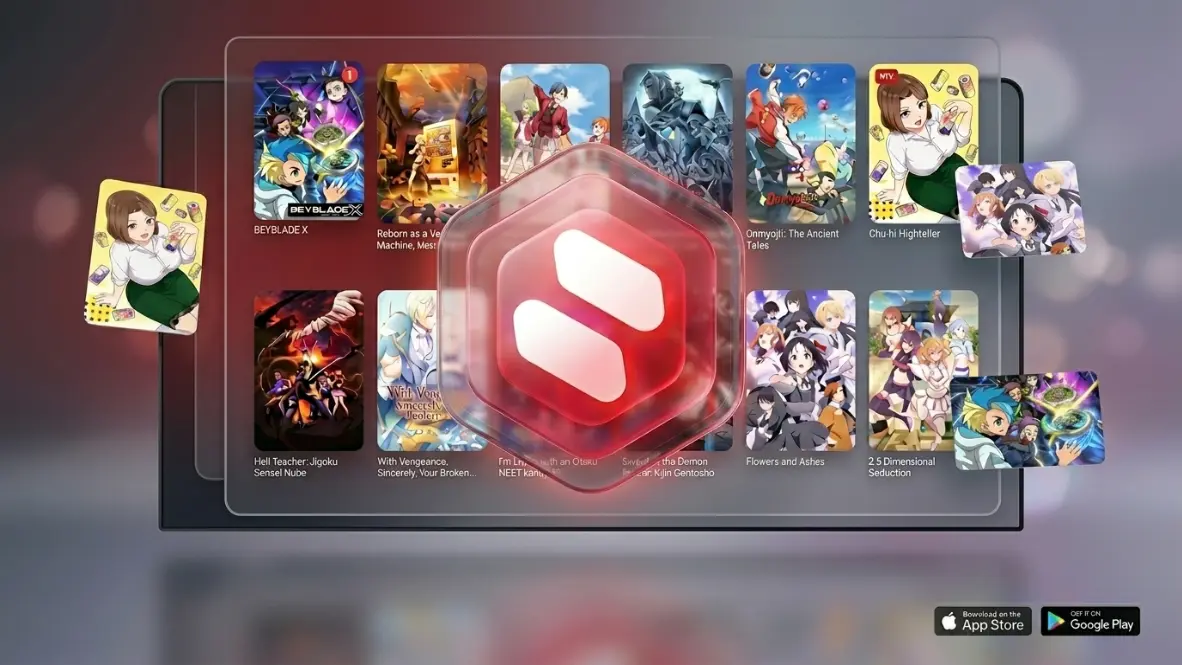 Anilab anime app on Smart TV big screen